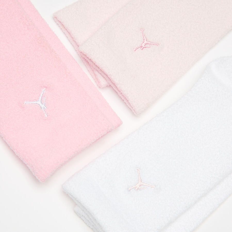 Jordan 3 PACK SUPER SOFT COZY CREW medium soft pink Unisex Sokken multicolor Maat 9Y-11Y Kleding
