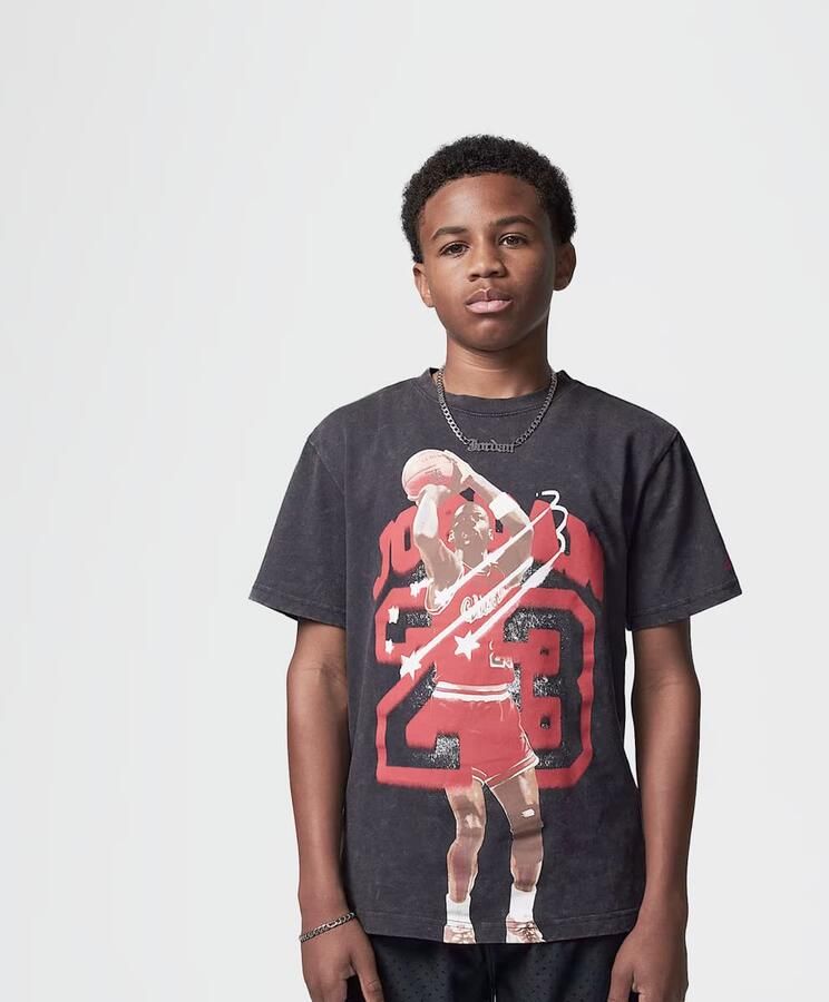 Jordan 40th Anniversary T-Shirt Unisex T-Shirts zwart Maat 132-147 Kleding - Foto 3