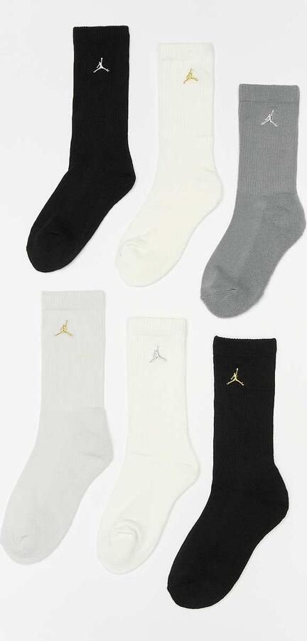 Jordan 6 PACK JHN EVERYDAY ESSENTIALS CR black sail Unisex Sokken zwart Maat 9Y-11Y Kleding - Foto 2