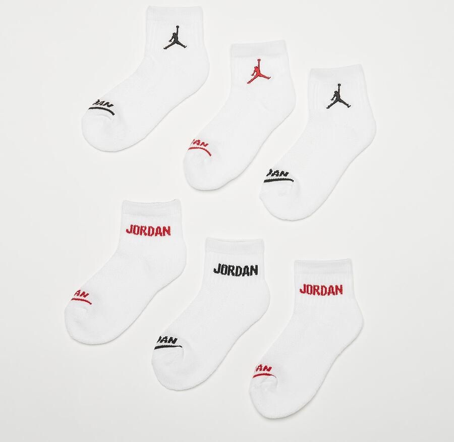 Jordan 6 PACK Legend Ankle Unisex Sokken wit Maat 9Y-11Y Kleding - Foto 2