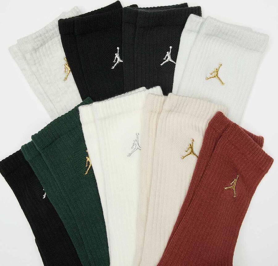 Jordan 9 PACK JDN HOLIDAY CREW GIFT BOX sail Unisex Sokken multicolor Maat 9Y-11Y Kleding