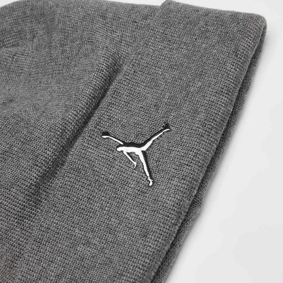 Jordan Beanie Cuffed Unisex Mutsen grijs Maat 8Y-20Y Accessoires