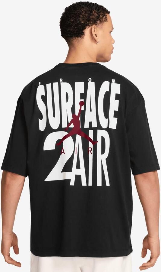 Jordan Brooklyn 2Air Reissue Shortsleeve Crew Men T-Shirts & Polo's zwart Maat XL Kleding - Foto 2