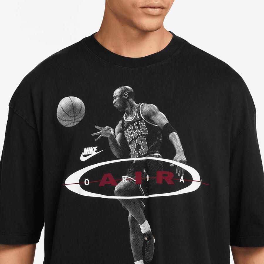 Jordan Brooklyn 2Air Reissue Shortsleeve Crew Men T-Shirts & Polo's zwart Maat XL Kleding