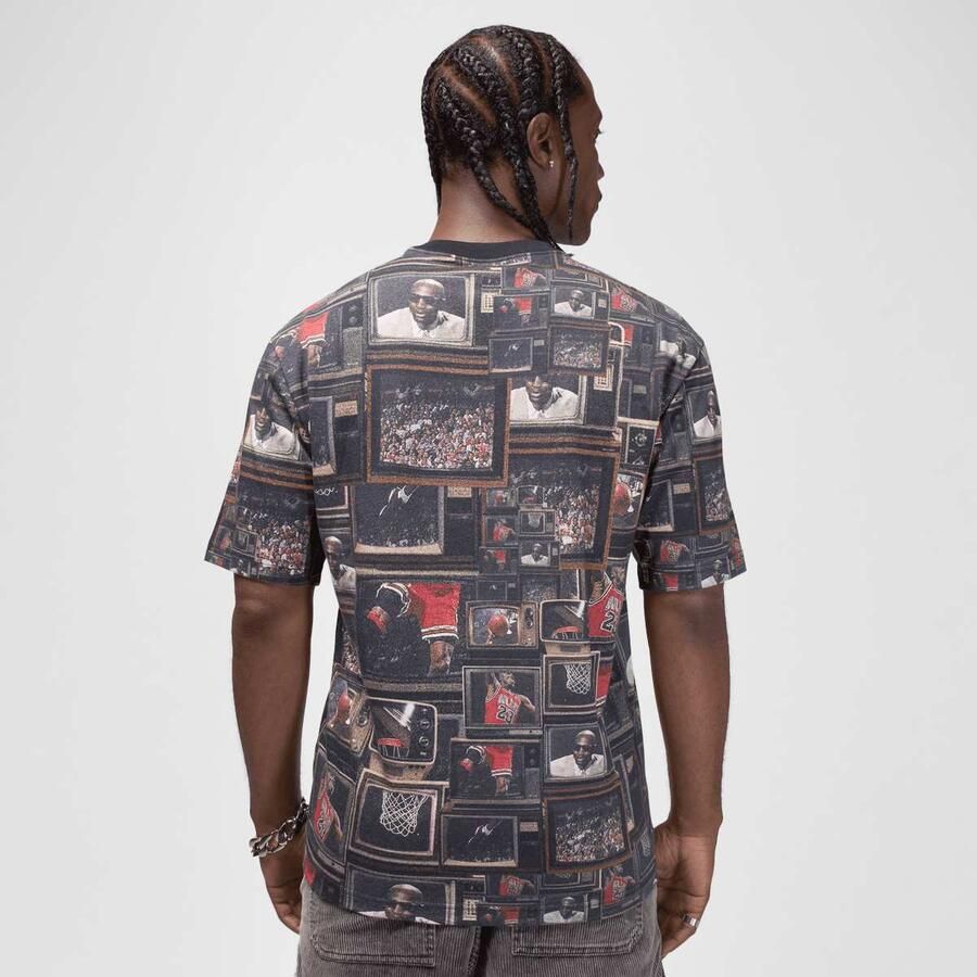 Jordan Brooklyn All-Over-Print T-Shirt Men T-Shirts & Polo's multicolor Maat XL Kleding