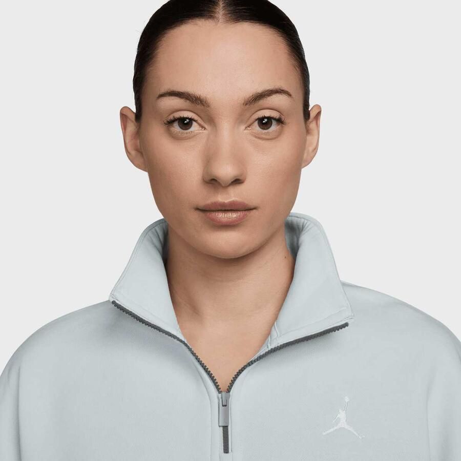 Jordan Brooklyn Fleece 1 4-Zip Top Wo Kleding blauw Maat XS