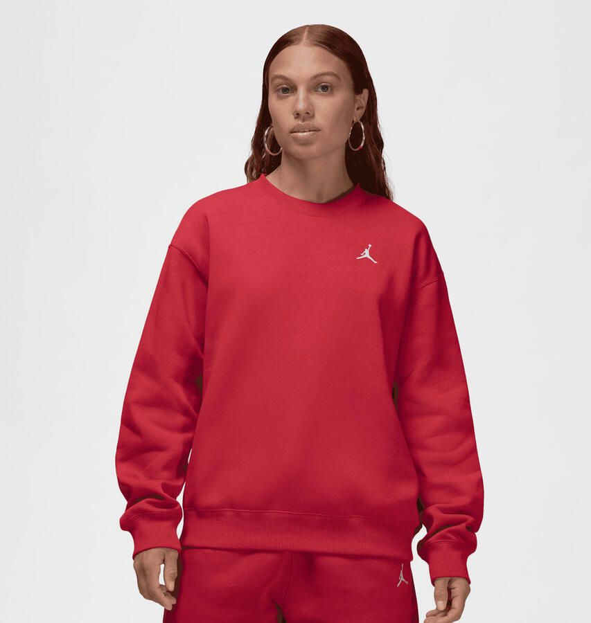 Jordan Brooklyn Fleece Crew-Neck Sweatshirt Women Hoodies & Sweaters rood Maat XS Kleding - Foto 3