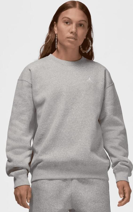 Jordan Brooklyn Crew Sweatshirt Dark Grey Heather White- Dames Dark Grey Heather White - Foto 3