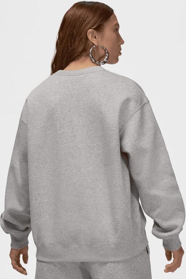 Jordan Brooklyn Crew Sweatshirt Dark Grey Heather White- Dames Dark Grey Heather White - Foto 2