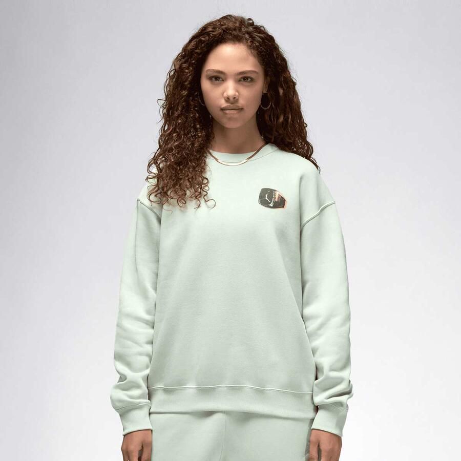 Jordan Brooklyn Fleece Crew Women Hoodies & Sweaters groen Maat S Kleding - Foto 3