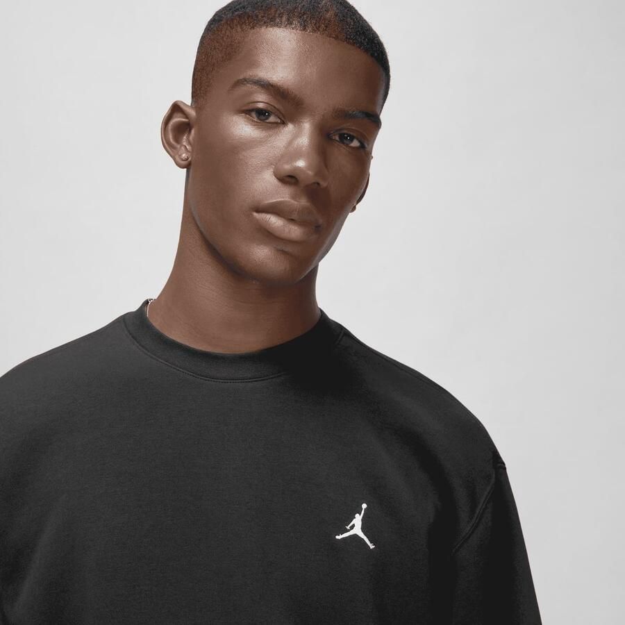 Jordan Brooklyn Fleece Crewneck Men Hoodies & Sweaters zwart Maat XS Kleding