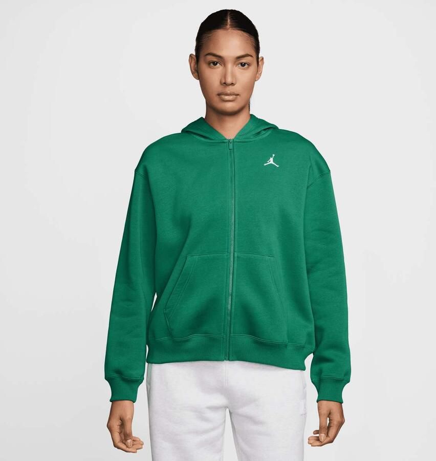 Jordan Brooklyn Fleece Full-Zip Hoodie Wo Hoodies & Sweaters groen Maat XS Kleding - Foto 3