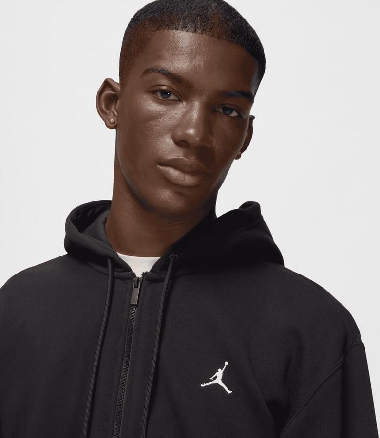 Jordan Brooklyn Fleece Full-Zip Men Hoodies & Sweaters zwart Maat S Kleding