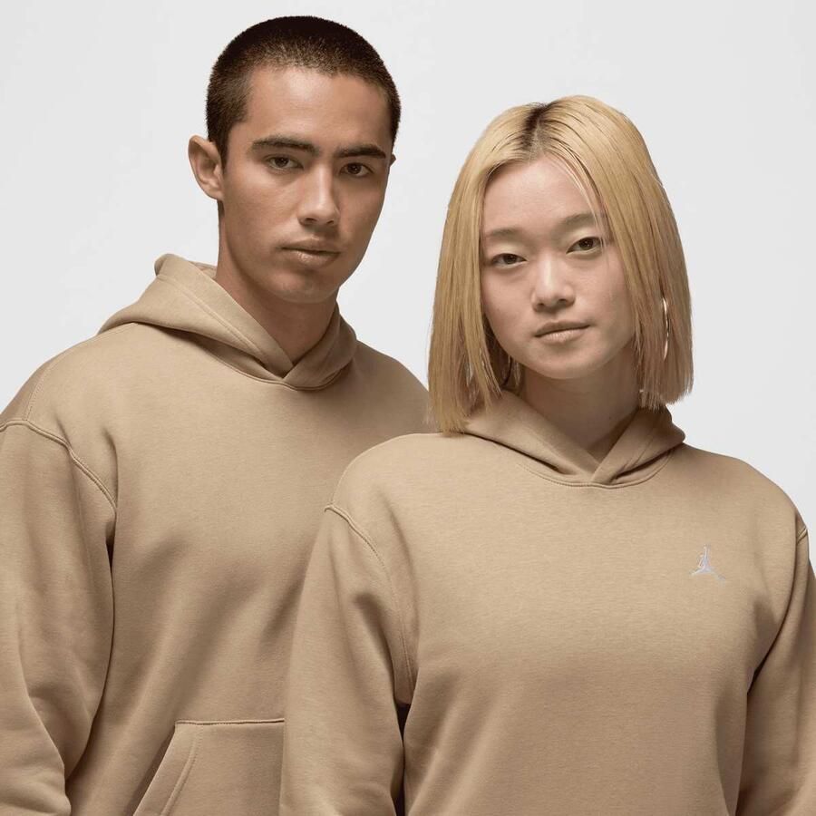 Jordan Brooklyn Fleece Hoodie Men Hoodies & Sweaters beige Maat L Kleding