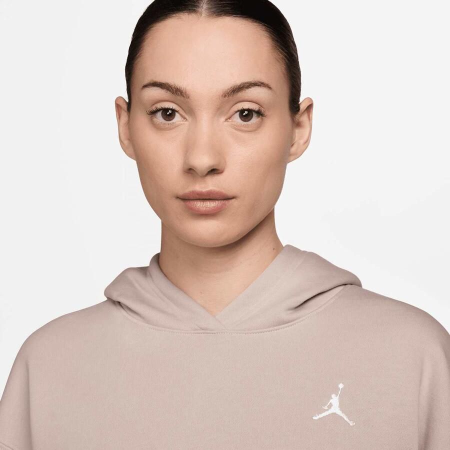 Jordan Brooklyn Fleece Hoodie Wo Hoodies & Sweaters beige Maat XS Kleding