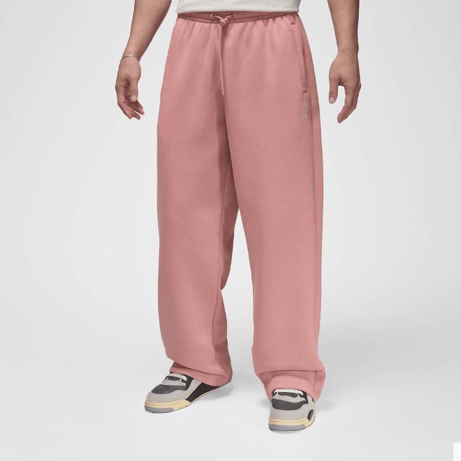 Jordan Brooklyn Fleece Oversized Open- Hem Pants Trainingsbroeken lichtroze Maat XL Kleding - Foto 3
