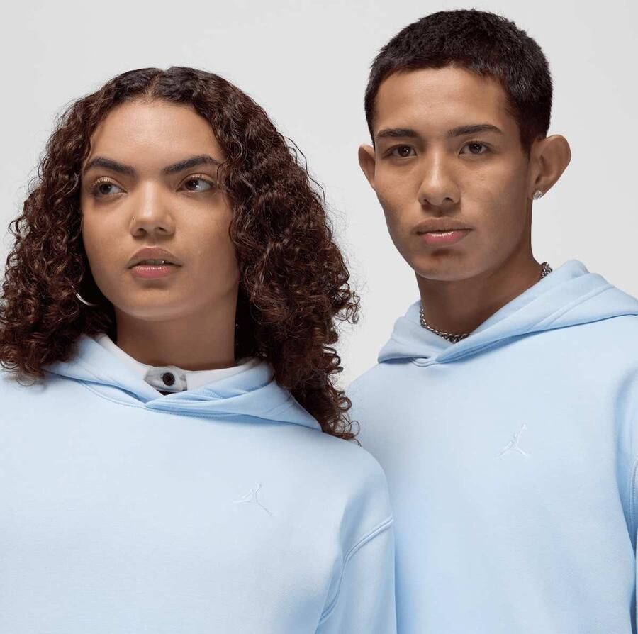 Jordan Brooklyn Fleece Pullover Men Hoodies & Sweaters blauw Maat XL Kleding - Foto 2