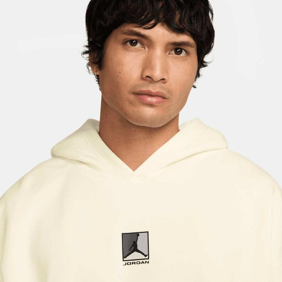 Jordan Brooklyn Graphic Pullover Hoodie Men Hoodies & Sweaters grijs Maat XL Kleding