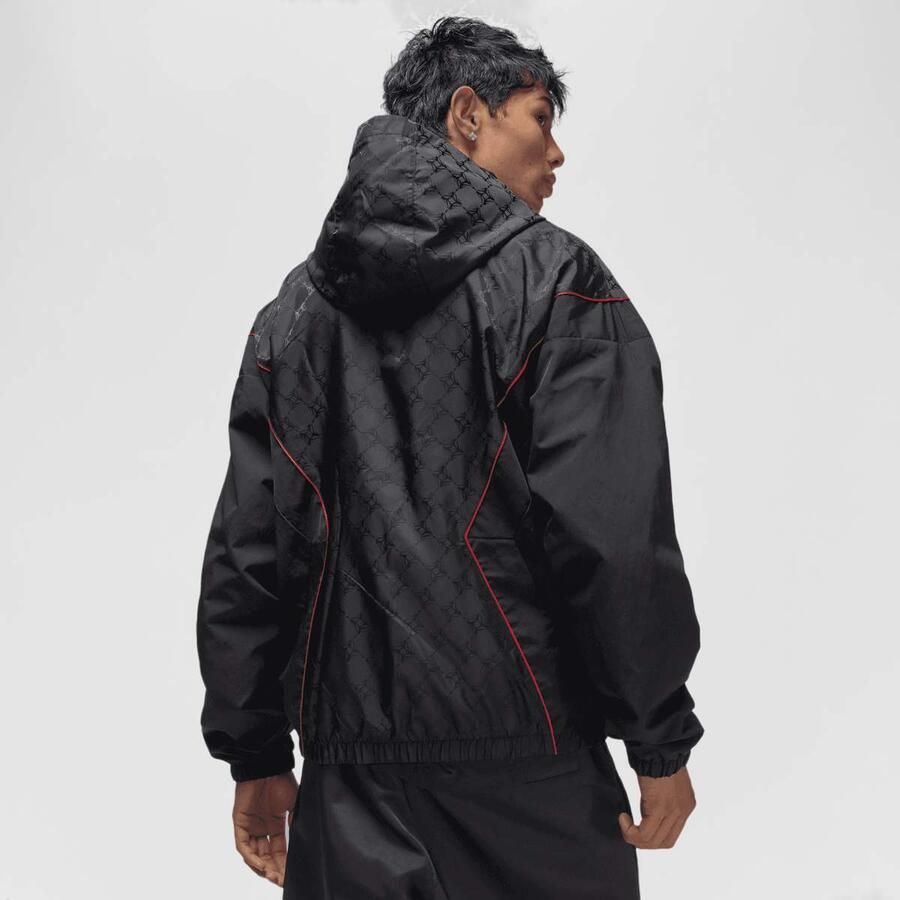 Jordan Brooklyn Jacket Men Windbreakers zwart Maat XL Kleding