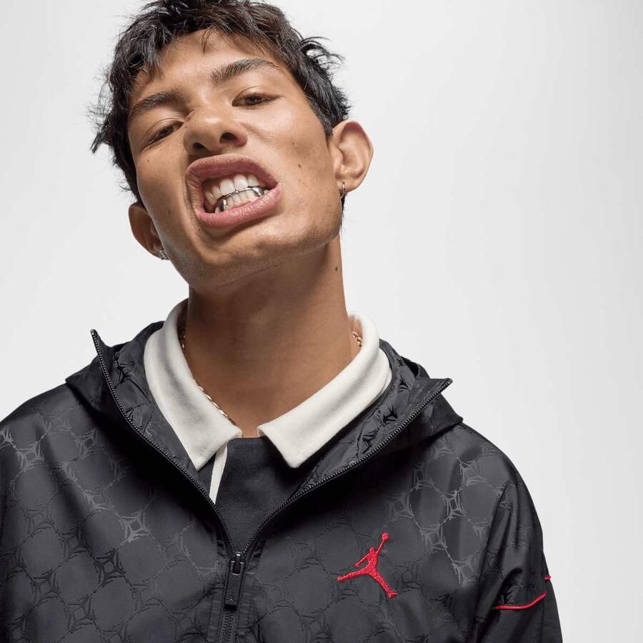 Jordan Brooklyn Jacket Men Windbreakers zwart Maat XL Kleding - Foto 2