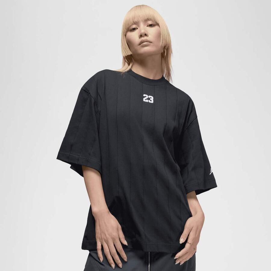 Jordan Brooklyn Longsleeve Loose Top Wo T-Shirts & Polo's zwart Maat XS Kleding - Foto 3