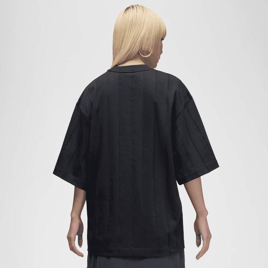 Jordan Brooklyn Longsleeve Loose Top Wo T-Shirts & Polo's zwart Maat XS Kleding