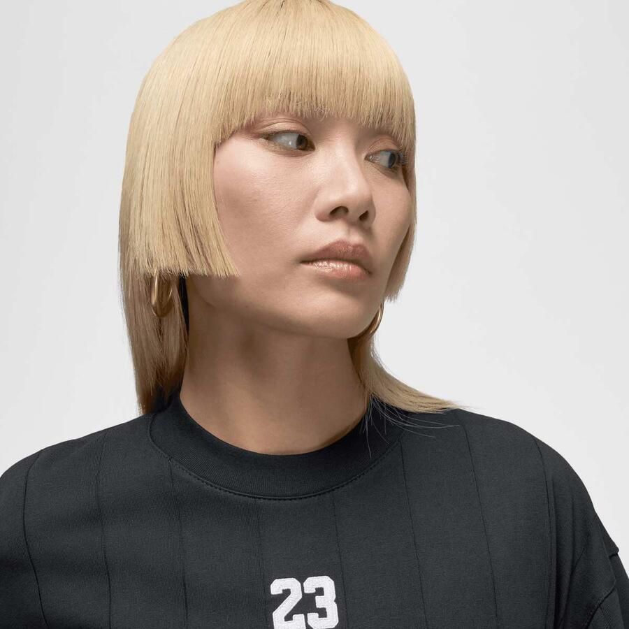 Jordan Brooklyn Longsleeve Loose Top Wo T-Shirts & Polo's zwart Maat XS Kleding - Foto 2