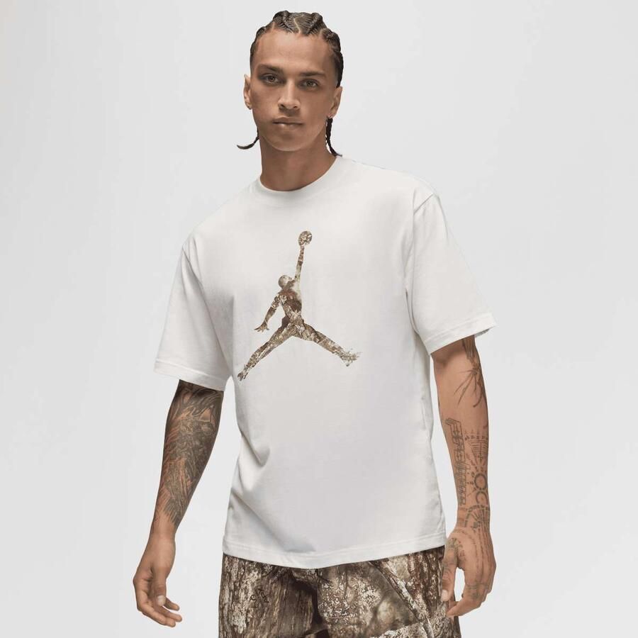 Jordan Brooklyn Realtree Jumpman T-Shirt Men T-Shirts & Polo's beige Maat XL Kleding - Foto 3