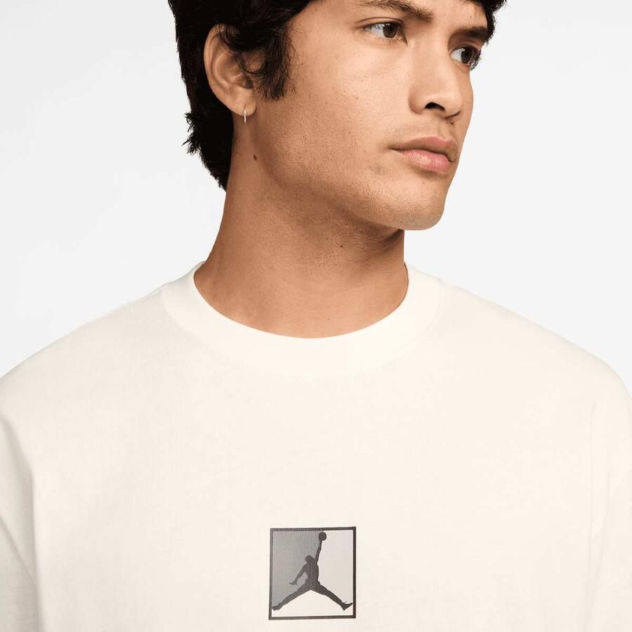 Jordan Brooklyn Shortsleeve Crew Men T-Shirts & Polo's beige Maat XL Kleding