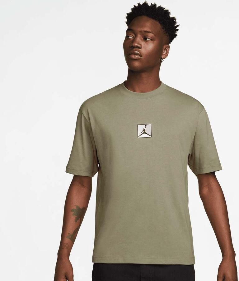 Jordan Brooklyn Shortsleeve Crew Men T-Shirts & Polo's groen Maat XL Kleding - Foto 2