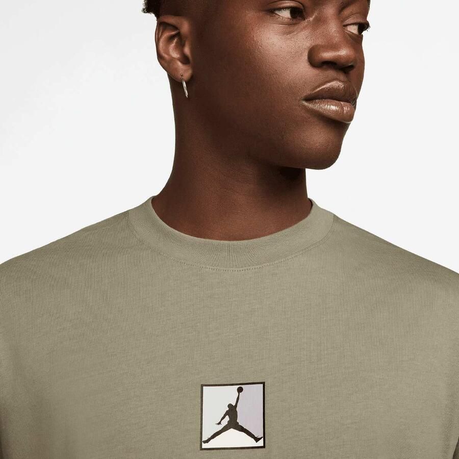 Jordan Brooklyn Shortsleeve Crew Men T-Shirts & Polo's groen Maat XL Kleding