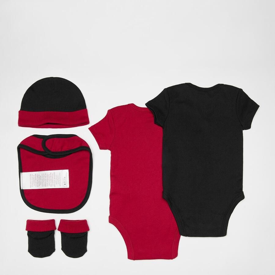 Jordan Core Set (5 Pack) Baby sets Kids gym red maat: 6m-12m beschikbare maaten:0m-6m-12m