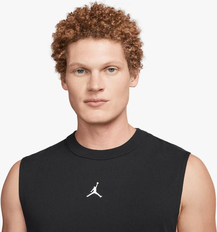 Jordan Dri-fit Sport Sleeveless Top Sportshirts Heren black white maat: XL beschikbare maaten:S M L XL
