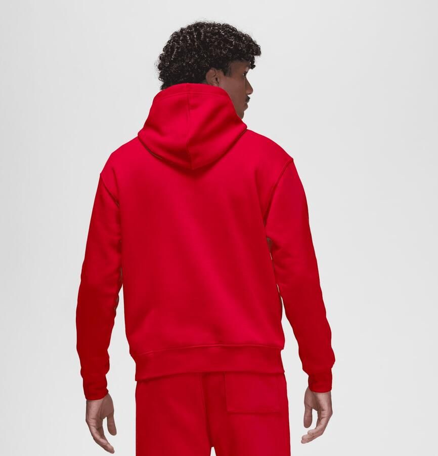 Jordan Essentials Fleece Pullover Hoodies Heren gym red gym red white maat: S beschikbare maaten:S M L XL