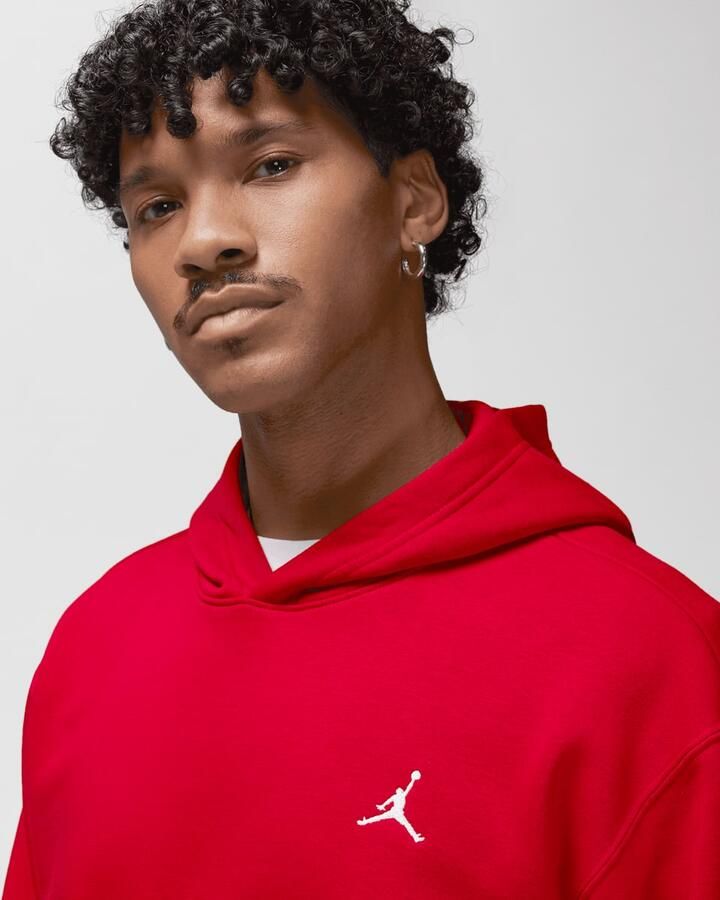 Jordan Essentials Fleece Pullover Hoodies Heren gym red gym red white maat: S beschikbare maaten:S M L XL - Foto 2