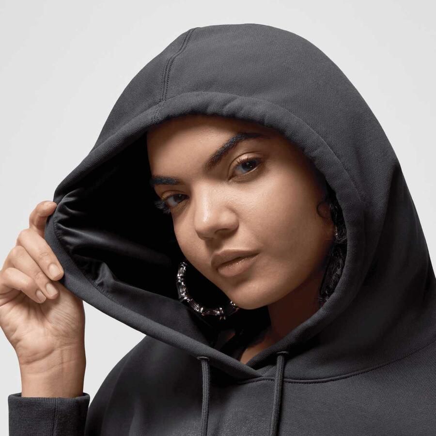 Jordan Flight Fleece Graphics Hoodie Wo Hoodies & Sweaters grijs Maat XS Kleding - Foto 2