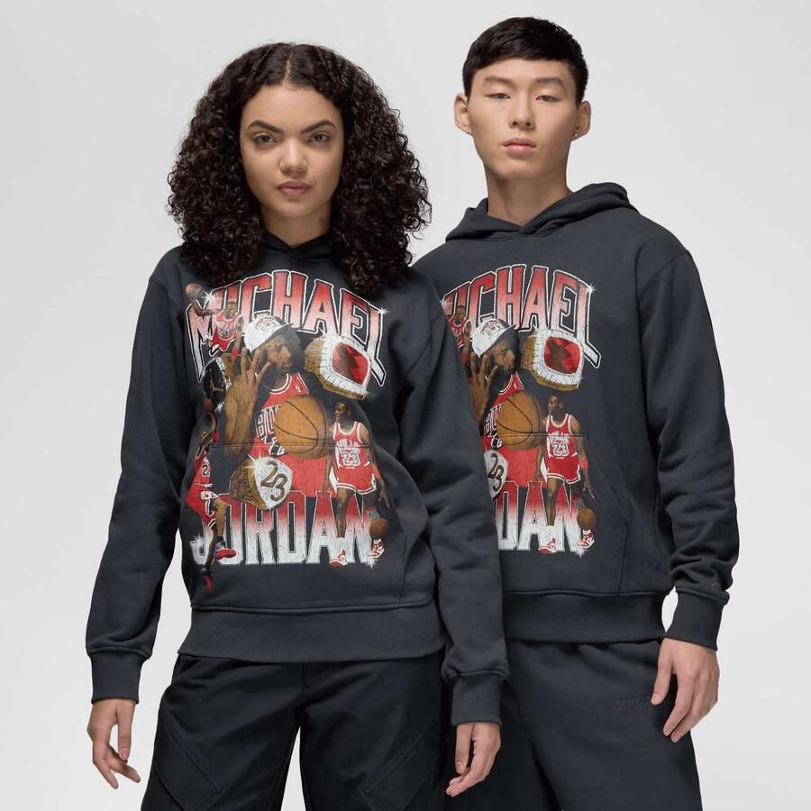 Jordan Flight Graphics Fleece Hoodie Men Hoodies & Sweaters grijs Maat XL Kleding - Foto 3