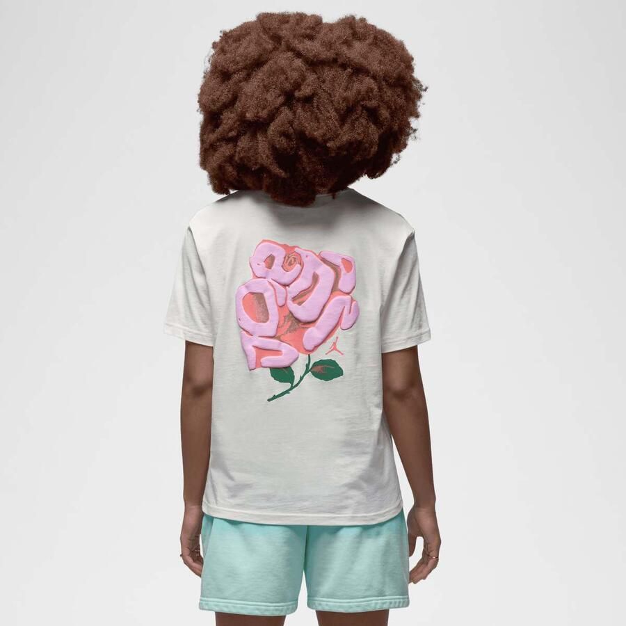 Jordan Girlfriend Graphics Tee Rose Women T-Shirts & Polo's beige Maat XS Kleding - Foto 1