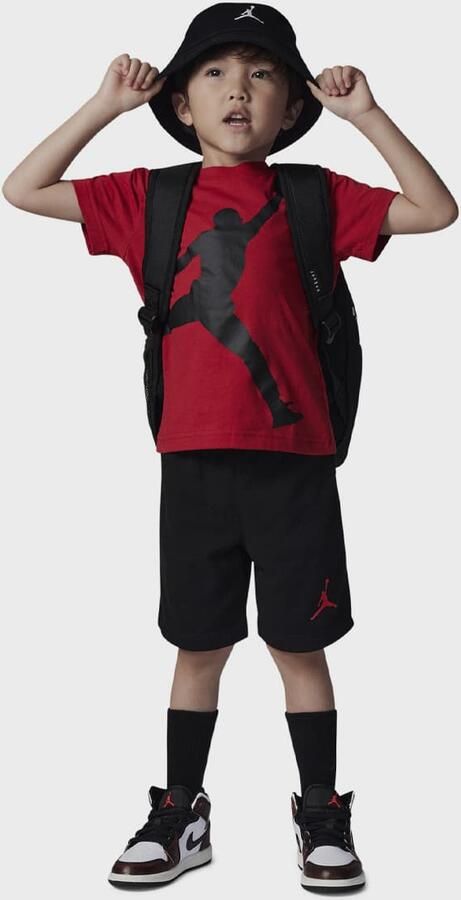 Jordan JDB Jumbo Jump Short Set Unisex Baby Rompers & Sets zwart 104 Kleding - Foto 3