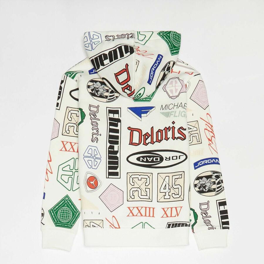 Jordan JDB Michael Brooklyn All Over Print Fleece Pullover Set Unisex Baby Rompers & Sets beige 104 Kleding - Foto 2