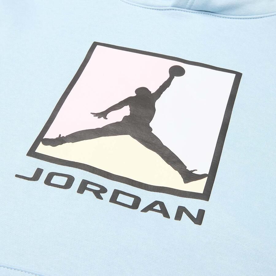 Jordan JDB MJ Essential Fleece Baseline Pullover Unisex Hoodies & Sweaters blauw Maat 128-132 Kleding