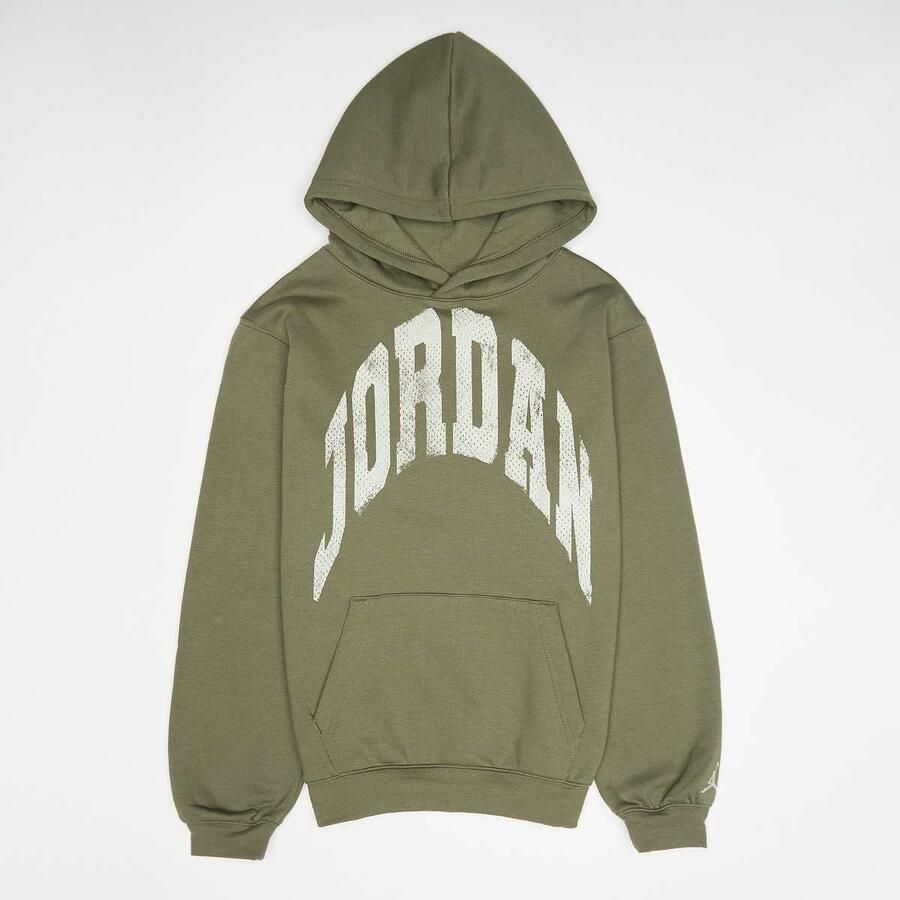 Jordan JDB MJ MVP Fleece Hoodie Unisex Hoodies & Sweaters groen Maat 128-132 Kleding - Foto 2