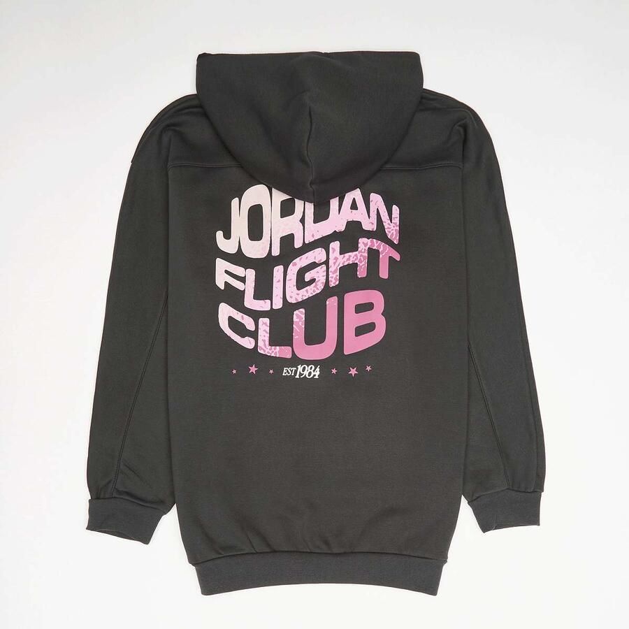 Jordan JDG Jump Club Oversize Satin Pullover Unisex Hoodies & Sweaters grijs Maat 140-155 Kleding
