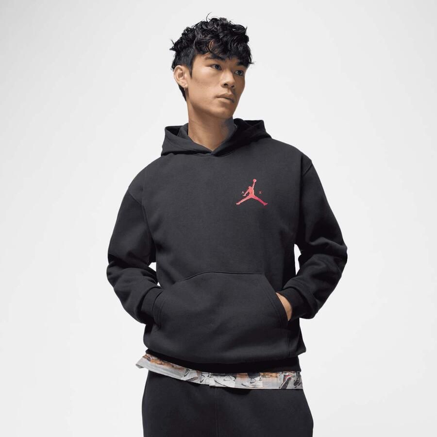 Jordan Jumpman Fleece Hoodie Men Hoodies & Sweaters zwart Maat XL Kleding - Foto 3