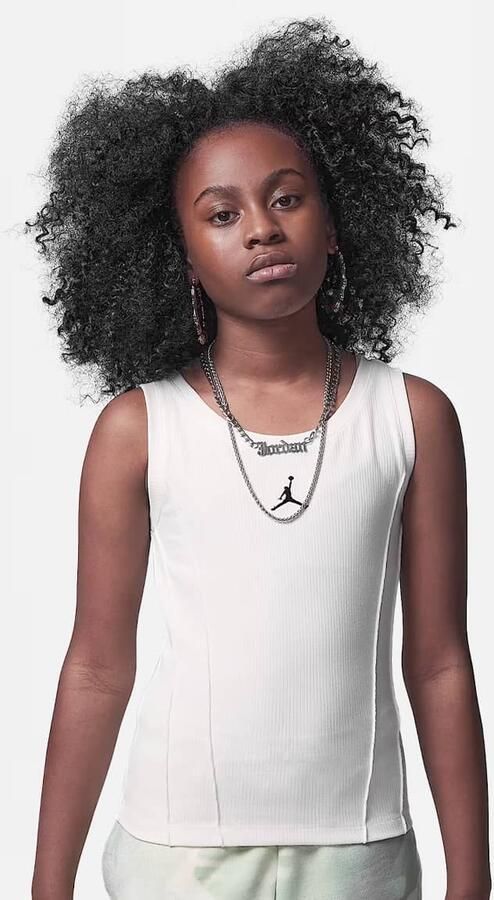 Jordan Jump Training Camp Pintuck T Unisex Tanktops & Tops beige Maat 122-128 Kleding - Foto 3