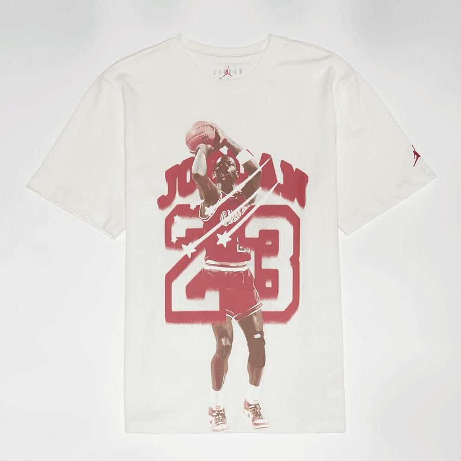 Jordan Junior 40th Anniversary Shortsleeve unisex T-Shirts beige Maat 128-132 Kleding - Foto 3