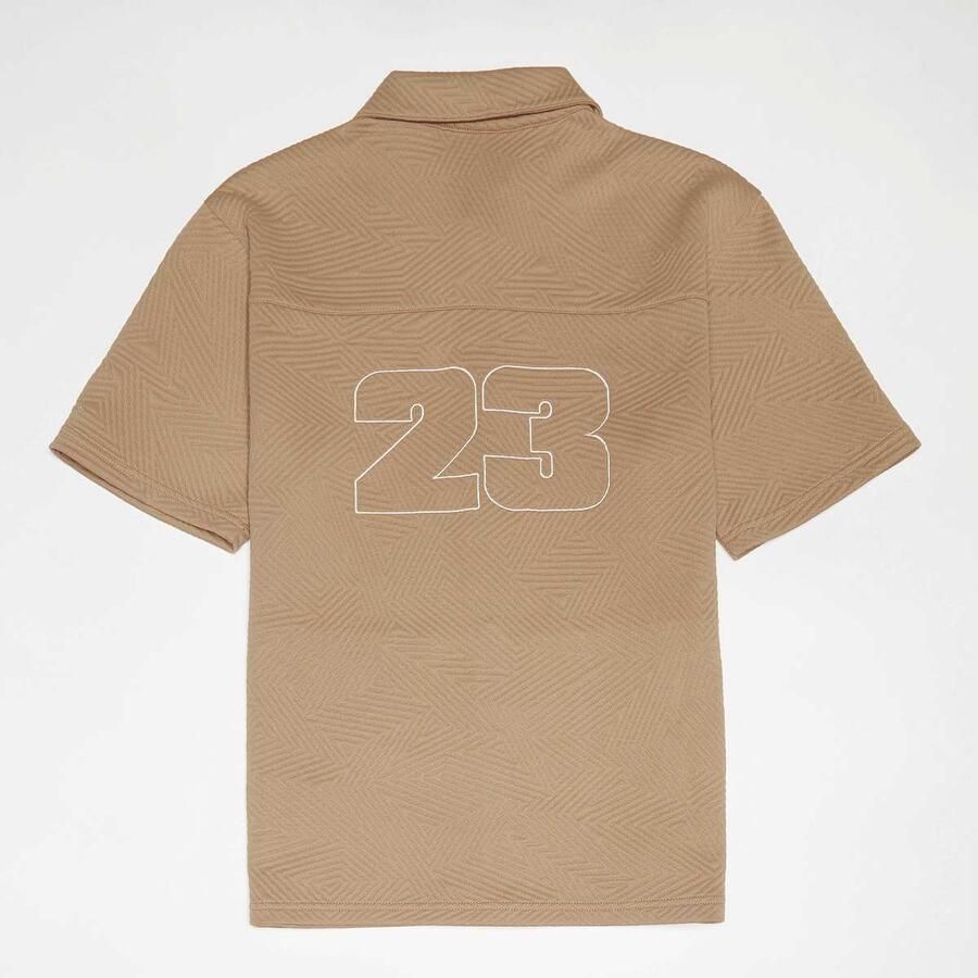 Jordan Junior Michael Sneaker School Warm-Up Unisex Overhemden beige Maat 128-132 Kleding