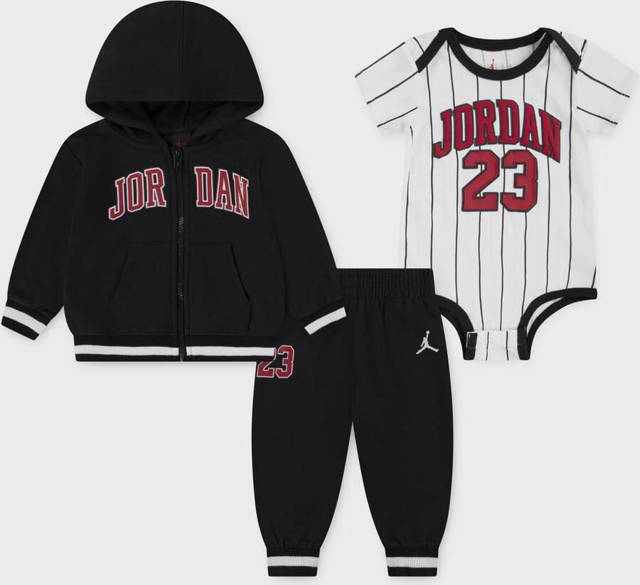 Jordan MJ 23 Jersey Full-Zip Set Unisex Baby Rompers & Sets zwart M Kleding - Foto 2