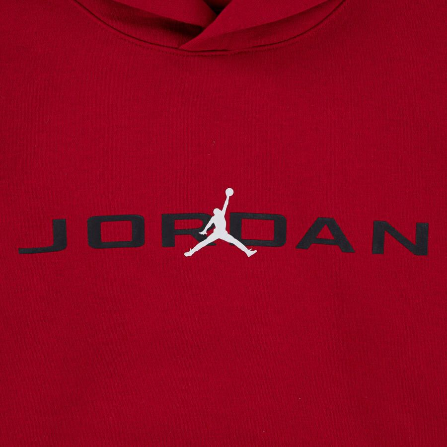 Jordan MJ Baseline Hoodie Unisex Hoodies & Sweaters rood Maat 128-132 Kleding