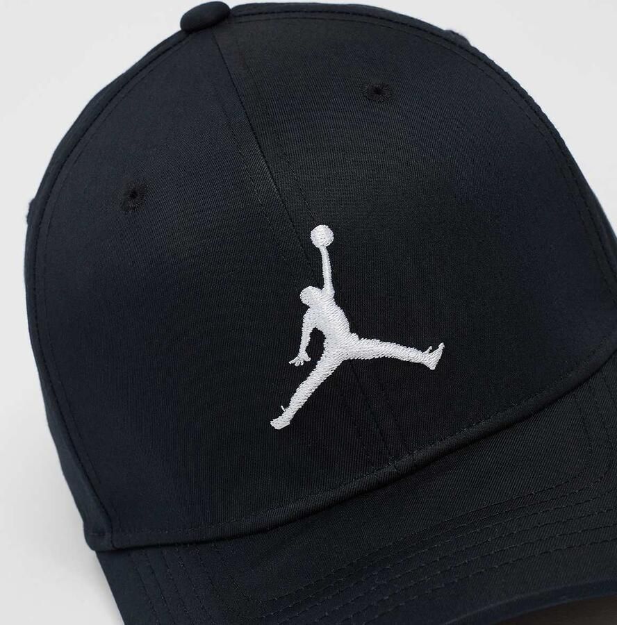 Jordan Rise Cap Structured Curved Bill Unisex Caps zwart Maat M L Accessoires